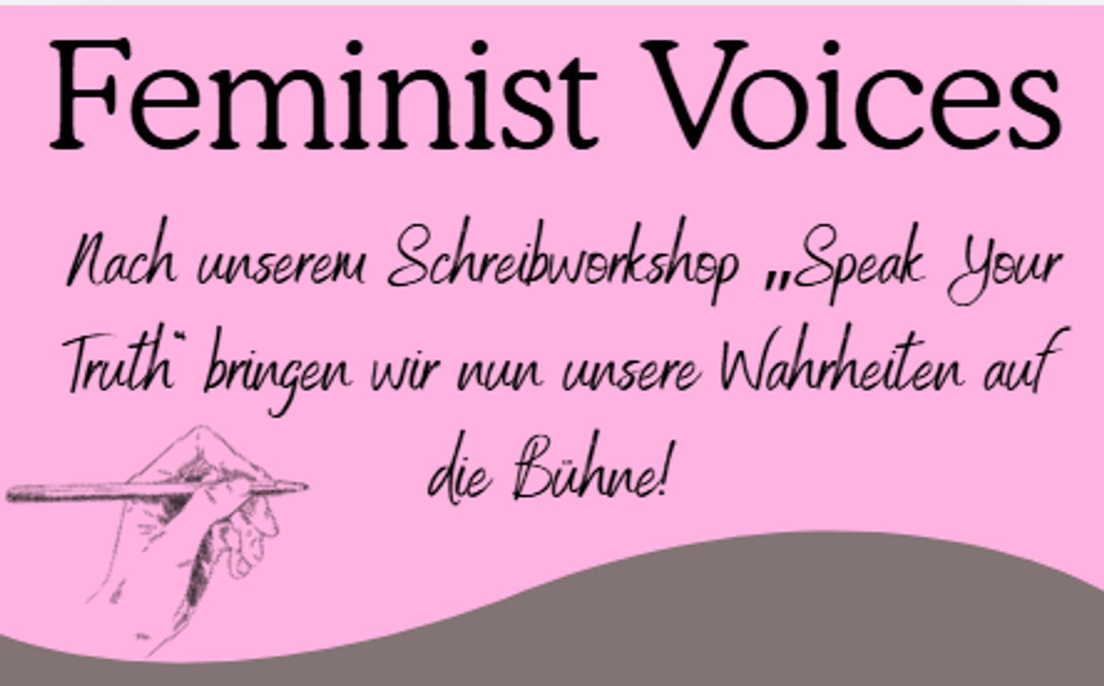 Feminist Voices - Open Stage